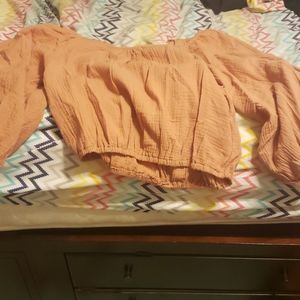 Off Shoulder Crop Top